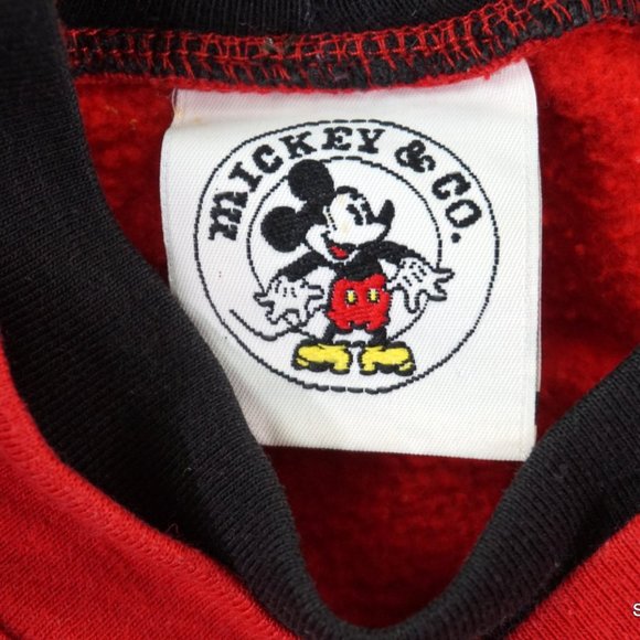 Vintage Mickey & Co Sweatshirt Spellout Script - Picture 3 of 8